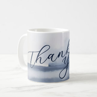 Elegant Thank You Card Watercolor Style Coffee Mug