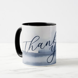 Elegant Thank You Card Watercolor Style Mug