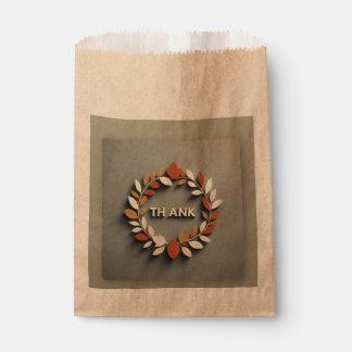 Elegant Thank You Envelope" Favor Bag