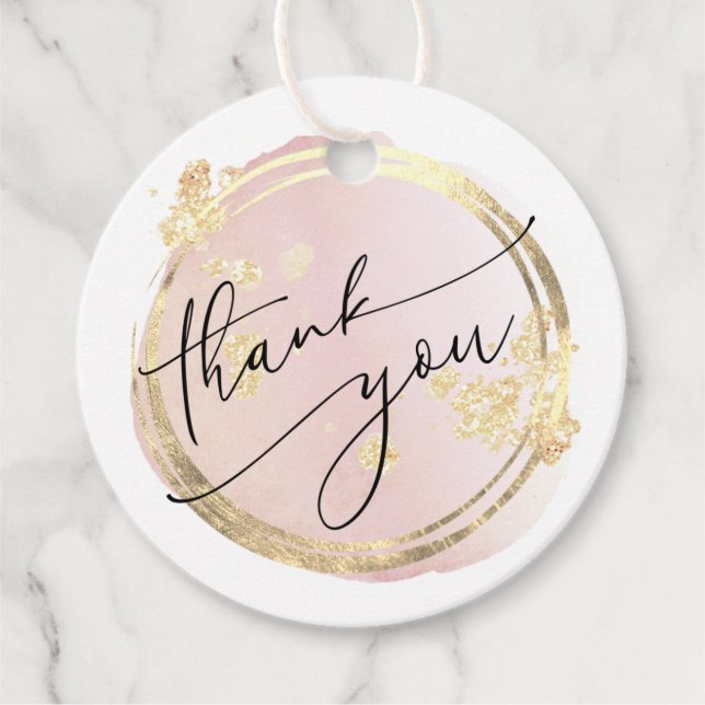 elegant thank you favor tags (Front)