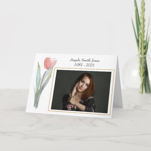 Elegant Thank You For You Sympathy Card (Front)