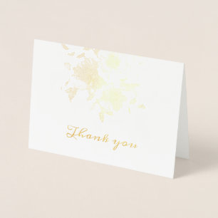 Elegant Thank you Gold Foil Card