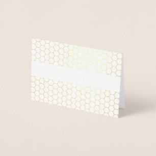 Elegant Thank You Gold Foil Geometric Typography Card
