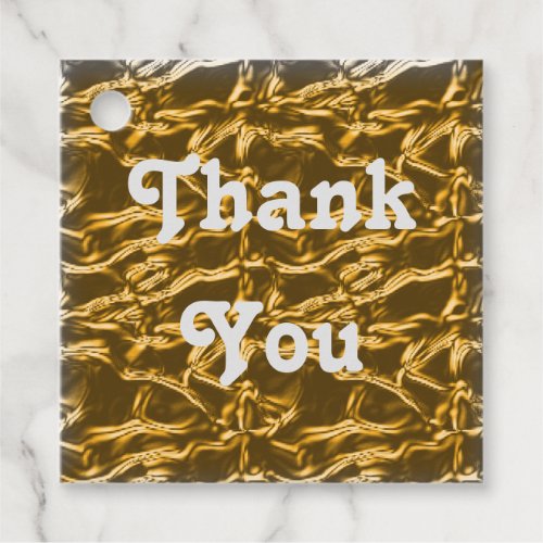 Elegant Thank YOu Gold Silver Appreciation Favor Tags