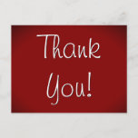 [ Thumbnail: Elegant "Thank You!" Postcard ]