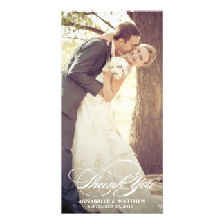 Elegant Thank You Script Wedding Overlay Card