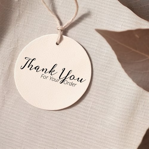 Elegant Thank you Typography Handmade Homemade  Rubber Stamp