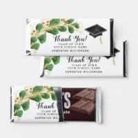 Elegant Thank You White Green 2025 Graduation