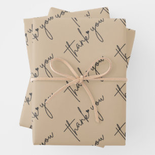 elegant thank you wrapping paper