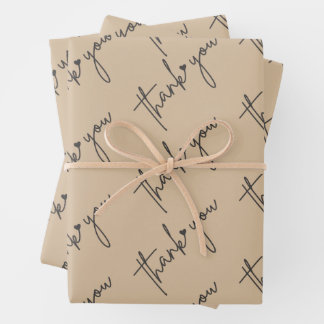 elegant thank you wrapping paper