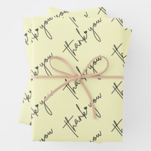 elegant thank you wrapping paper