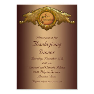 elegant thanksgiving invitations invite your guests today zazzle