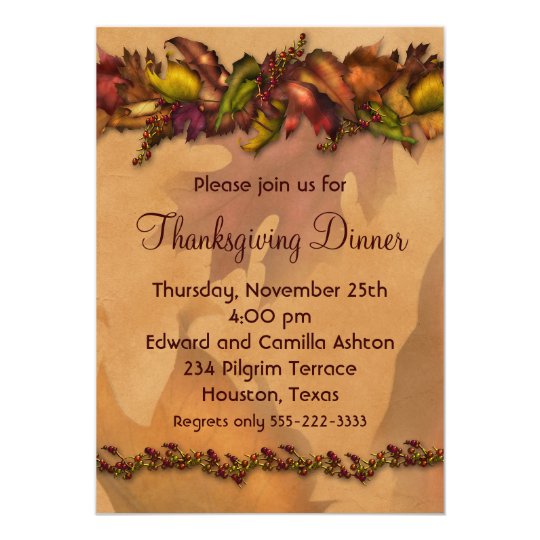 Elegant Thanksgiving Invitations 6