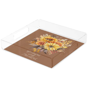 Elegant Thanksgiving Entertaining Acrylic Tray