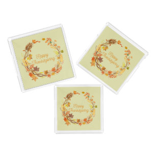 Elegant Thanksgiving Entertaining Acrylic Tray