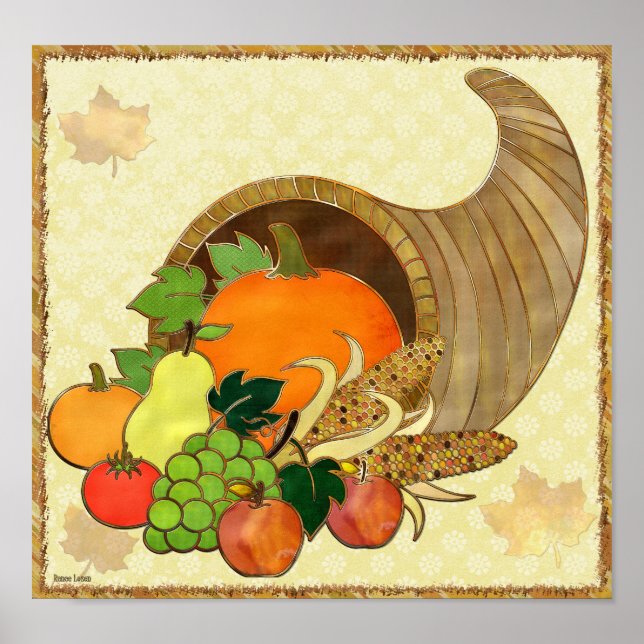 Elegant Thanksgiving Mixed Media DECOR (Front)