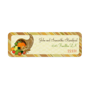 Elegant Thanksgiving Mixed Media Label