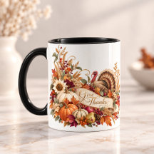 Elegant Thanksgiving Mug | Give Thanks