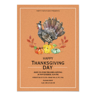 Elegant Thanksgiving Invitations 8