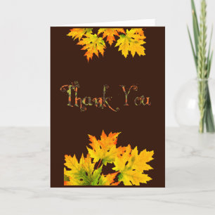 Elegant Thanksgiving thank you card