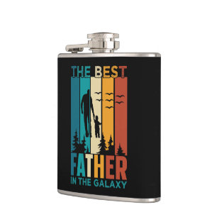 Elegant The Best Father in the Galaxy Flask