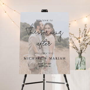 Elegant The Morning After Rehearsal Dinner Photo Foam Board