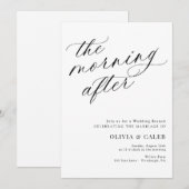Elegant The Morning After Wedding Brunch Invitation | Zazzle