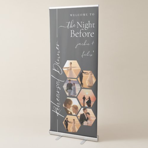 Elegant The Night Before Decoration Welcome Retractable Banner