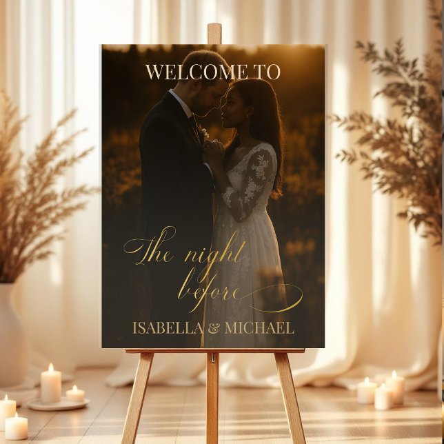 Elegant The Night Before Rehearsal Dinner Foam Board (Creator Uploaded)