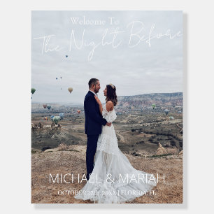 Elegant The Night Before Rehearsal Dinner Photo Foam Board