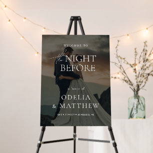 Elegant The Night Before Rehearsal Dinner Photo Foam Board