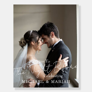 Elegant The Night Before Rehearsal Dinner Photo  Foam Board