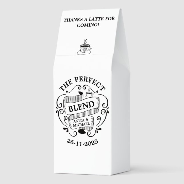 Elegant The Perfect Blend Espresso Initial Simple Roasted Coffee (Back)