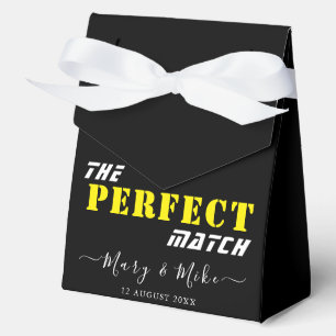 Elegant The Perfect Match Large Tent Favor Boxes