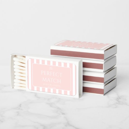 Elegant The Perfect Match Stripes Wedding Matches