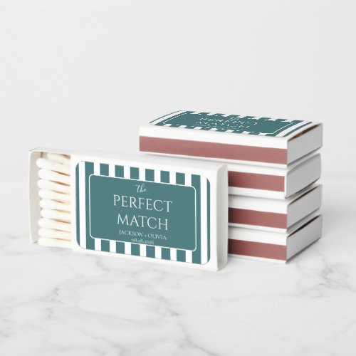 Elegant The Perfect Match Stripes Wedding Matches