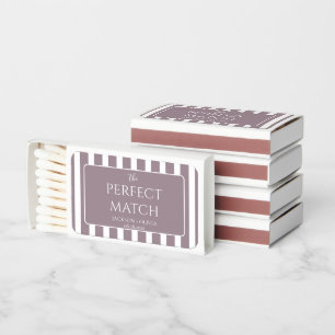Elegant The Perfect Match Stripes Wedding Matches