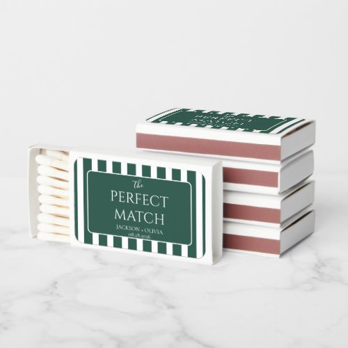 Elegant The Perfect Match Stripes Wedding Matches