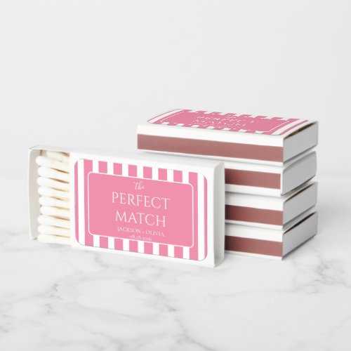 Elegant The Perfect Match Stripes Wedding Matches