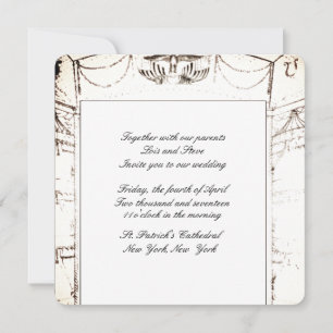 Elegant Theater Weddng Invitation