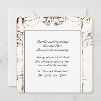 Elegant Theater Weddng Invitation