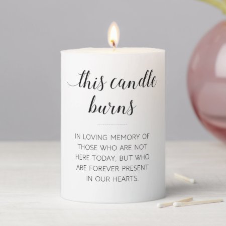 Elegant This Candle Burns Wedding Memorial