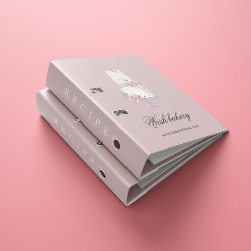 Elegant Three Tier Cake Bakery Recipe Binder