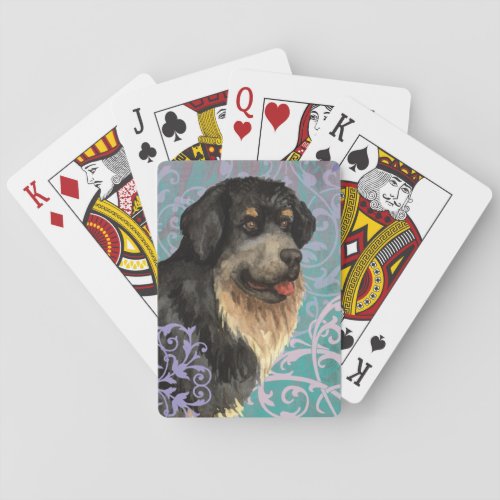 Elegant Tibetan Mastiff Bicycle Playing Cards