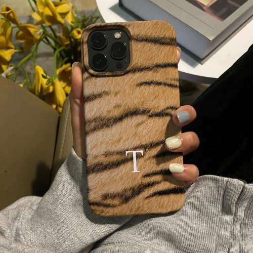 Elegant Tiger Stripe Fur Pattern _ Chic iPhone 15 Pro Max Case