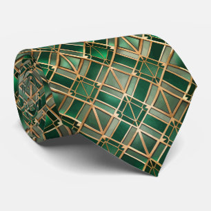 Elegant tiled Art Deco pattern Neck Tie