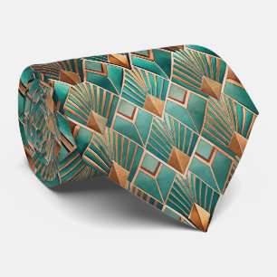 Elegant tiled Art Deco pattern Neck Tie