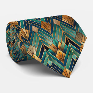 Elegant tiled Art Deco pattern  Neck Tie