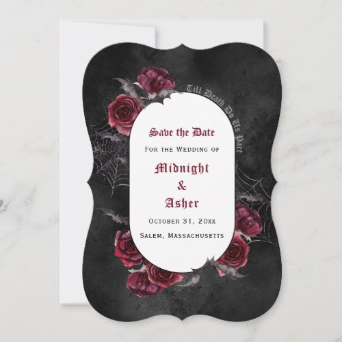 Elegant Till Death Do Us Part Roses Save The Date