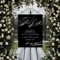Elegant Till Death Do Us Part Wedding Welcome